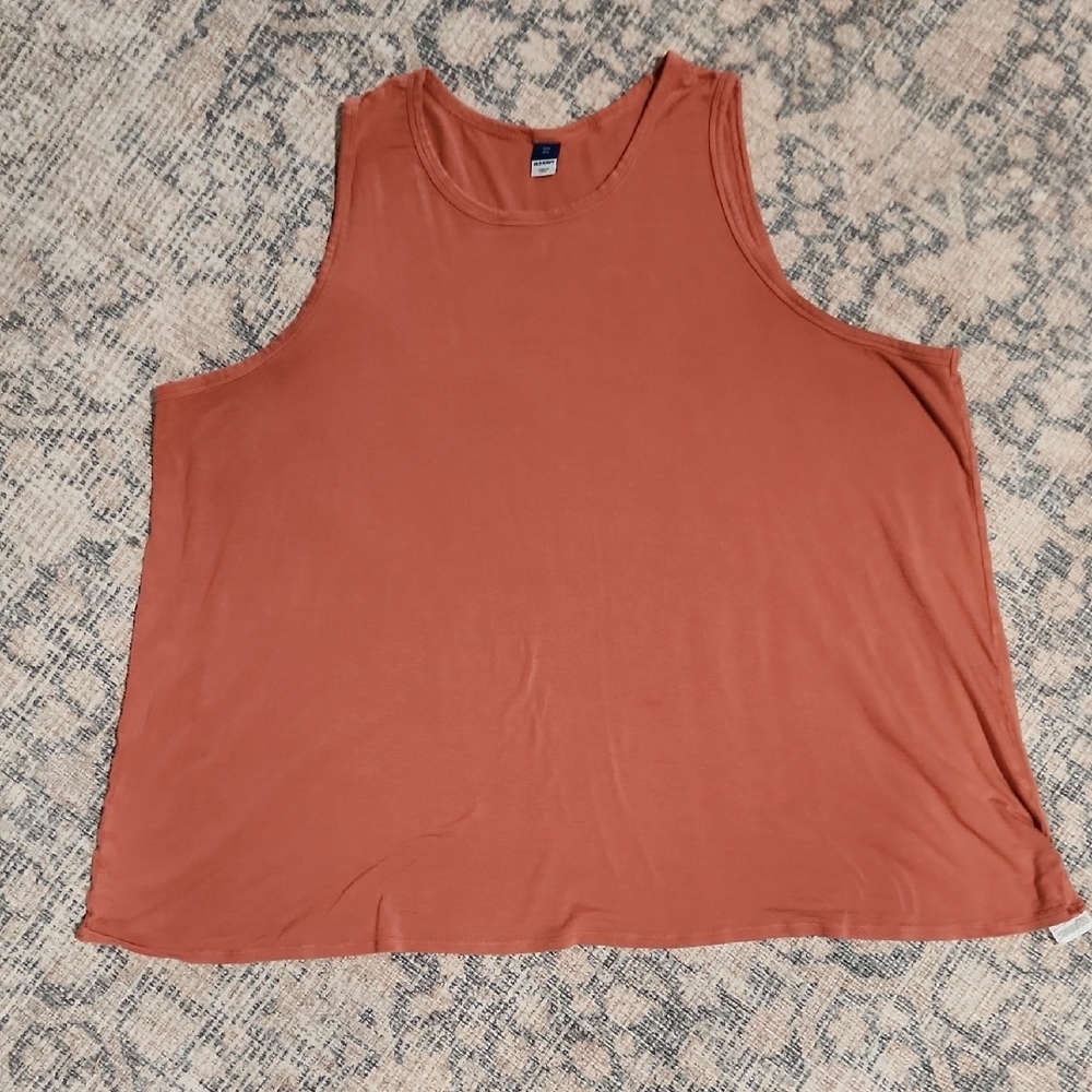 Coral Sleeveless Top Tunic Stretchy